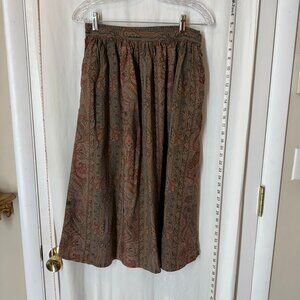 Vintage Paisley Skirt